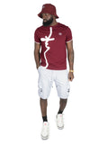 B&T MAKOBI TEE - M395 - BURGUNDY