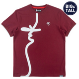 B&T MAKOBI TEE - M395 - BURGUNDY
