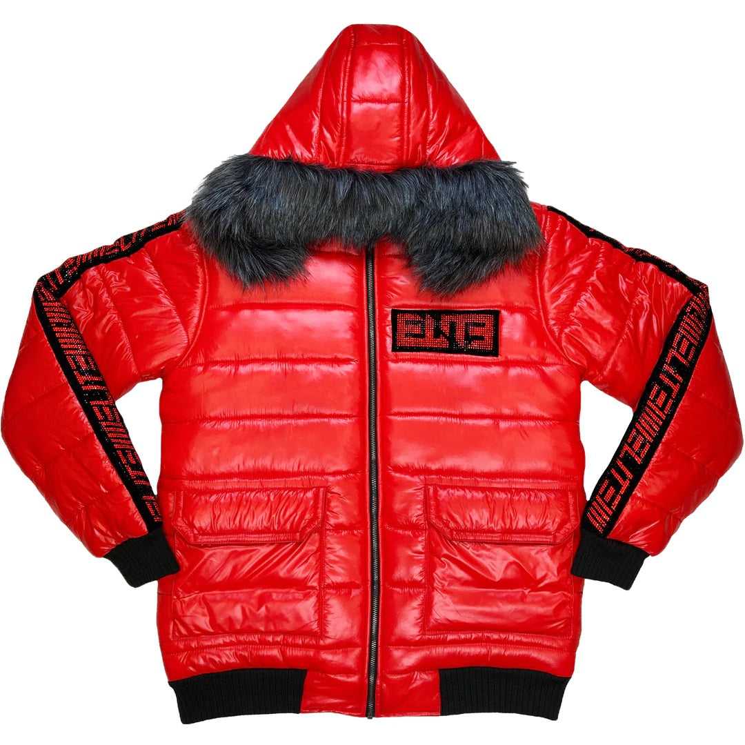 ELITE PUFFER JACKET - 19311S - RED – King City Fashion