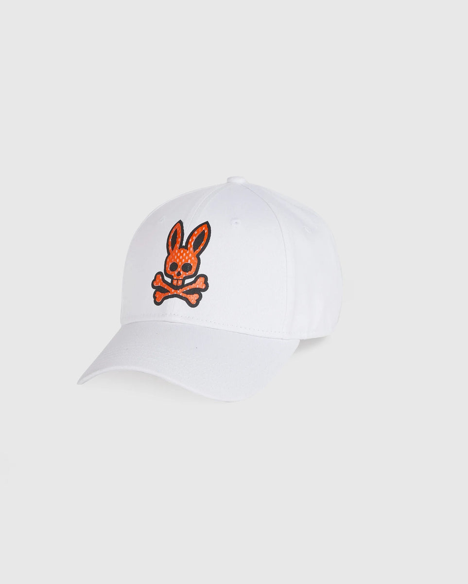 PSYCHO BUNNY BASEBALL CAP - B6A351S1HT - WHITE