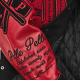 PELLEPELLE VARSITY JACKET - 422-37475 - BLACK / RED