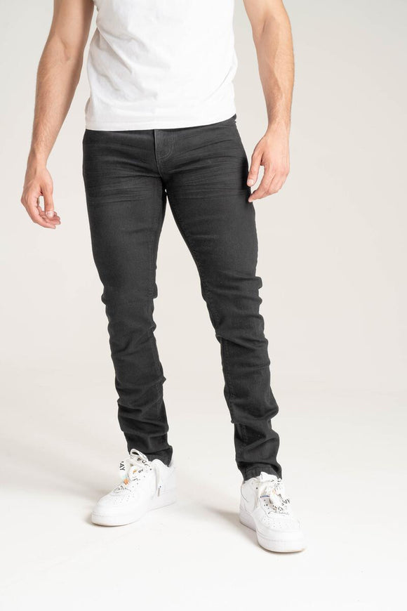 SPARK DENIM JEANS - S3027 - JET BLACK