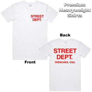PLANET GRAPES T-SHIRT - STDPT100 - WHITE W/RED