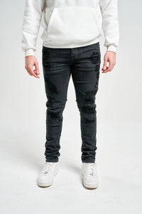 SPARK PREMIUM DENIM JEANS - S4405 - JET BLACK