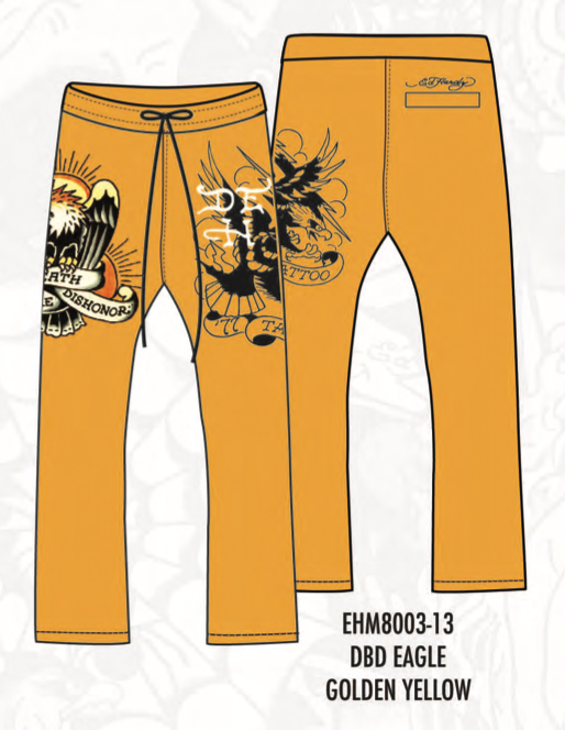 ED HARDY EAGLE FLEECE SET - EHM1300-76SET - YELLOW – King City Fashion