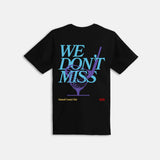 OUTRANK WE DON'T MISS T-SHIRT - OR3376- BLK/PUR
