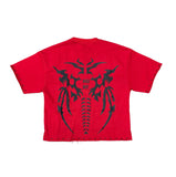 B KYS CROP T SHIRT - T1285C - RED