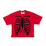 B KYS CROP T SHIRT - T1285C - RED
