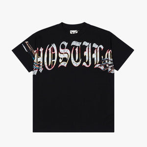 X HOSTIL PREDATOR T . SHIRTE - HX-00014 - BLACK/MULTI