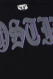 X HOSTIL -LOST IN SPACET . SHIRTE - HX-00017 - BLACK/PURP