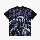 X HOSTIL -LOST IN SPACET . SHIRTE - HX-00017 - BLACK/PURP