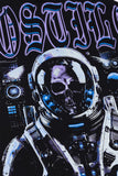 X HOSTIL -LOST IN SPACET . SHIRTE - HX-00017 - BLACK/PURP