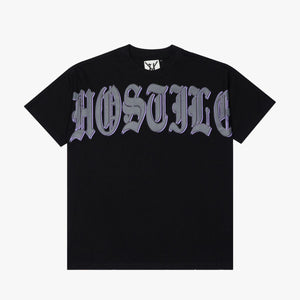 X HOSTIL -LOST IN SPACET . SHIRTE - HX-00017 - BLACK/PURP