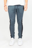 REBEL MIND TRACK PANTS - 100-401 - CHARCOAL/BLACK