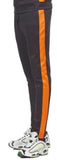 REBEL MIND TRACK PANTS - 100-401 - BLACK /ORANGE