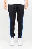REBEL MIND TRACK PANTS - 100-401 - BLACK/ROYAL