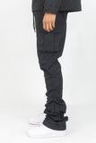 REBEL MIND CARGO STACKED WOVEN PANTS - 100-422 - BLK