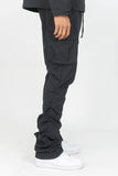 REBEL MIND CARGO STACKED WOVEN PANTS - 100-422 - BLK