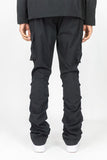 REBEL MIND CARGO STACKED WOVEN PANTS - 100-422 - BLK