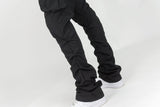REBEL MIND CARGO STACKED WOVEN PANTS - 100-422 - BLK