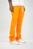 REBEL MIND PLAIN STACKED FLEECE PANT - 100-475 - ORANGE
