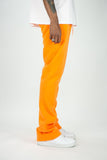 REBEL MIND PLAIN STACKED FLEECE PANT - 100-475 - ORANGE
