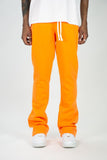 REBEL MIND PLAIN STACKED FLEECE PANT - 100-475 - ORANGE