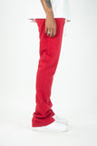 REBEL MIND PLAIN STACKED FLEECE PANT - 100-475 - RED