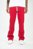 REBEL MIND PLAIN STACKED FLEECE PANT - 100-475 - RED
