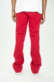 REBEL MIND PLAIN STACKED FLEECE PANT - 100-475 - RED