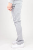 REBEL MIND PLAIN STACKED FLEECE PANT - 100-475 - GREY