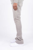 REBEL MIND PLAIN STACKED FLEECE PANT - 100-475 - TAUPE