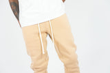 REBEL MIND STACKED FLEECE PANTS - 100-475 - BEIGE