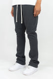 REBEL MIND STACKED PANTS - 100-475 - CHARCOAL