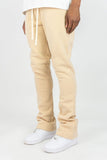 REBEL MIND PLAIN STACKED FLEECE PANT - 100-475 - KHAKI
