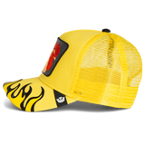 GOORIN BROS "SPICY FLAMES" TRUCKER HAT - 101-2761 - YELLOW