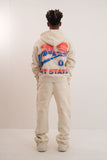 ELITE STATE PREMIUM HEAVY GSM FLEECE SET - 1098SET - CREAM