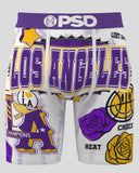 PSD BOXER BRIEF "LA BUCKETS" - 126180140 - WHITE/PURPLE