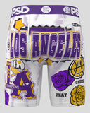 PSD BOXER BRIEF "LA BUCKETS" - 126180140 - WHITE/PURPLE