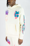 REBEL MINDS TRUST NO ONE FLEECE HOODIE SET - 152-313SET - CREAM