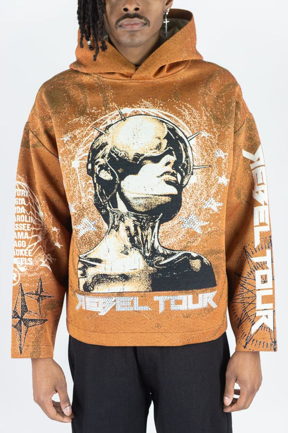 REBEL MINDS R.STONE REBEL TOUR TAPESTRY LT.JACKET - 152- 340- TIMBER