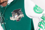 REBEL MINDS PANTHERS FLEECE JACKET - 152-502 - GREEN