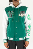 REBEL MINDS PANTHERS FLEECE JACKET - 152-502 - GREEN