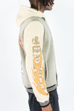 REBEL MINDS PANTHERS FLEECE JACKET - 152-537 - TAUPE