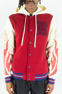 REBEL MINDS REBELLION FLEECE JACKET - 152-537 - BURGUNDY