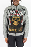 REBEL MINDS R.STONE SKULL TAPESTRY LT.JACKET - 152-550 - GREY