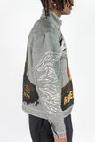 REBEL MINDS R.STONE SKULL TAPESTRY LT.JACKET - 152-550 - GREY