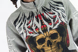 REBEL MINDS R.STONE SKULL TAPESTRY LT.JACKET - 152-550 - GREY