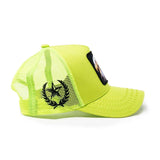 GOLDSTAR TRUCKER HAT - GS147- LIME/BLK