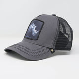 GOLDSTAR TRUCKER HAT - GS215- D GRY/BLK